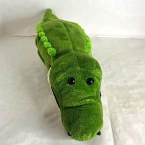 The Petting Zoo Green Crocodile Alligator Plush 10in stuffed animal